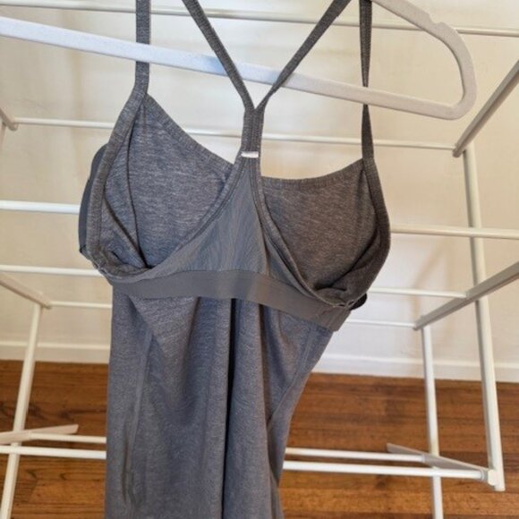 Grey Lululemon Tank Top with Built in Bra - Picture 7 of 7